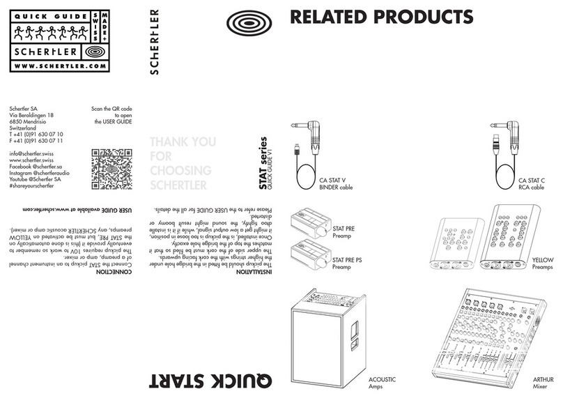Schertler STAT PRE User manual