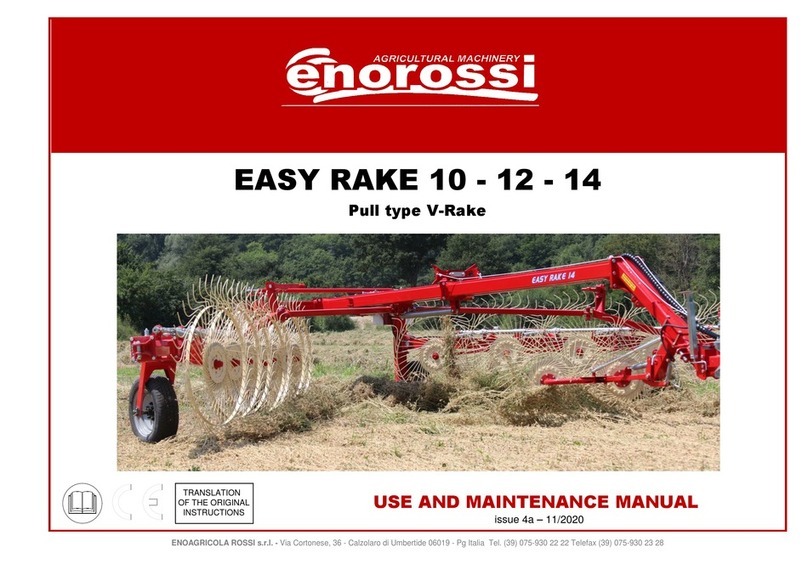 enorossi EASY RAKE 10 Use and maintenance manual