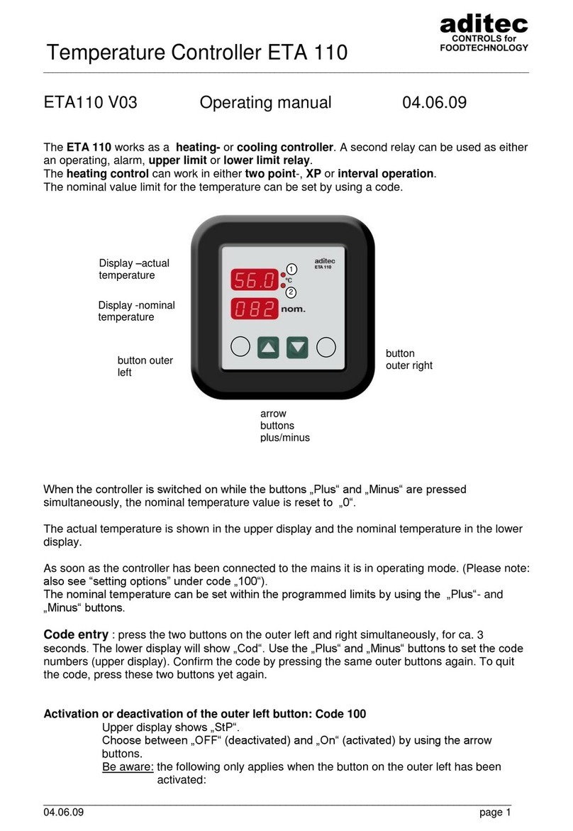 aditec ETA 110 operating manual
