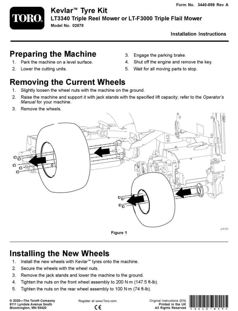Toro Kevlar 02878 installation instructions