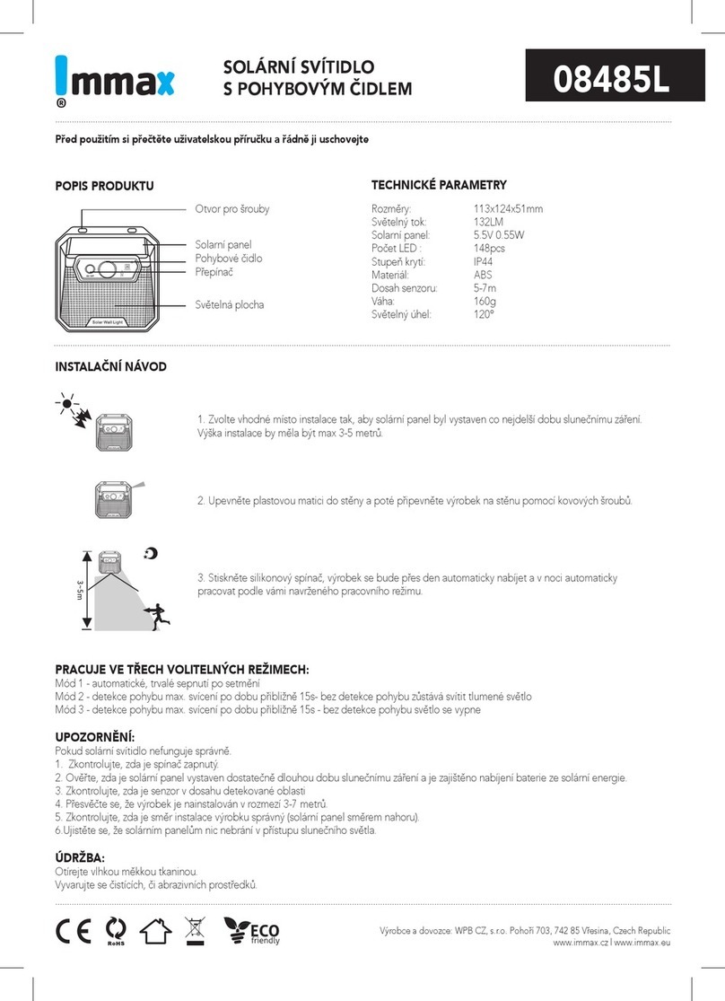 IMMAX 08485L User manual