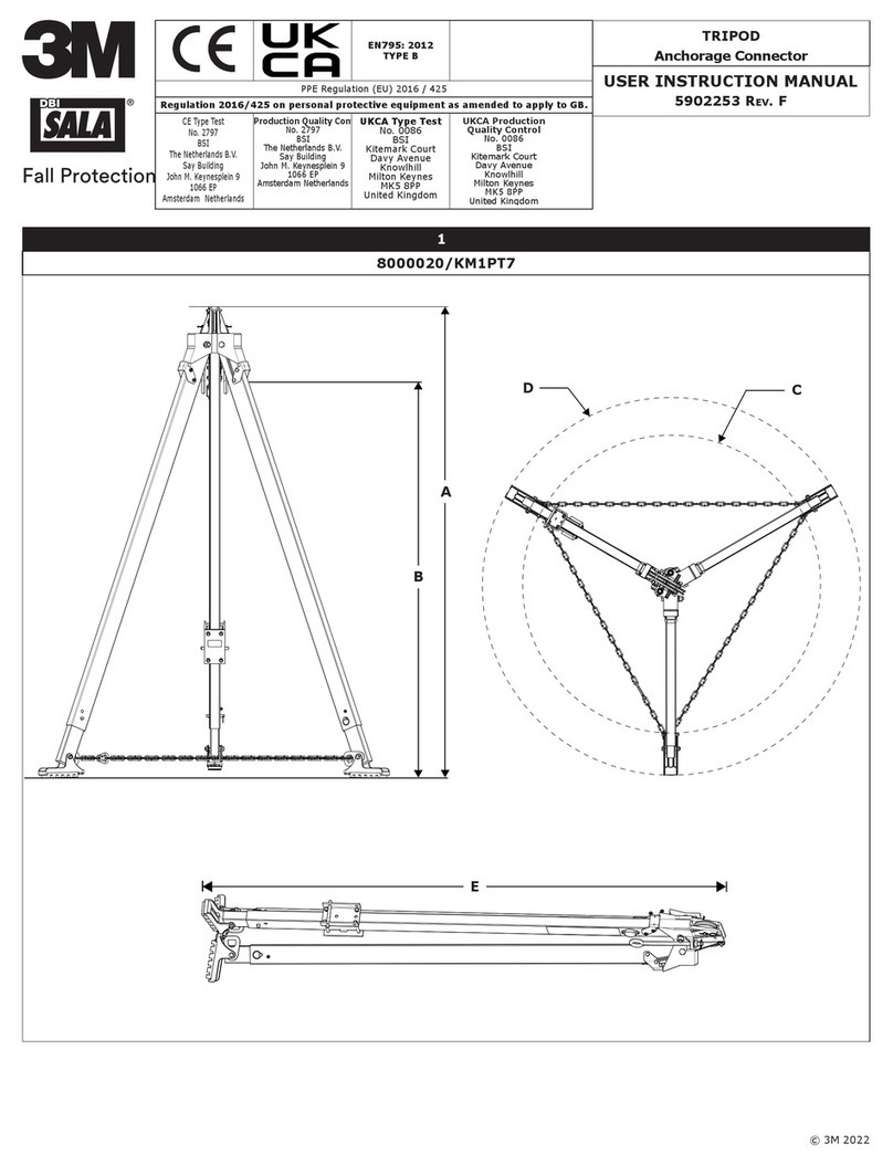 3M DBI SALA KM1PT7 User instruction manual