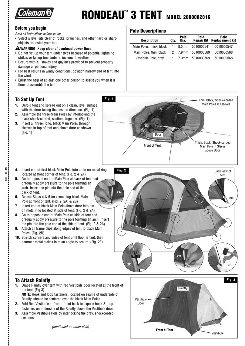 Coleman RONDEAU 2000002816 Manual
