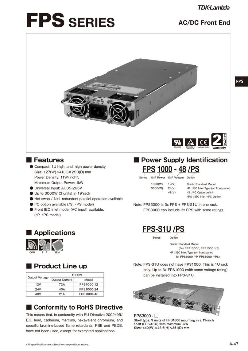 TDK-Lambda FPS1000-12 User manual