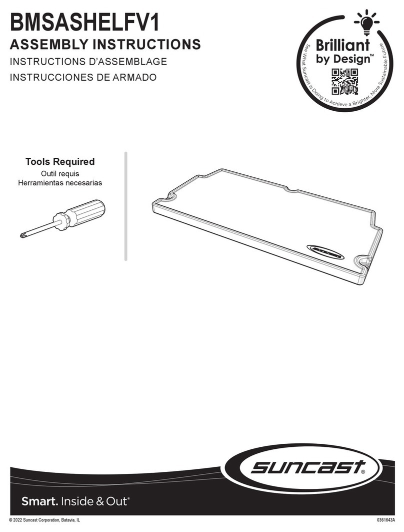 Suncast BMSASHELFV1 Assembly instructions