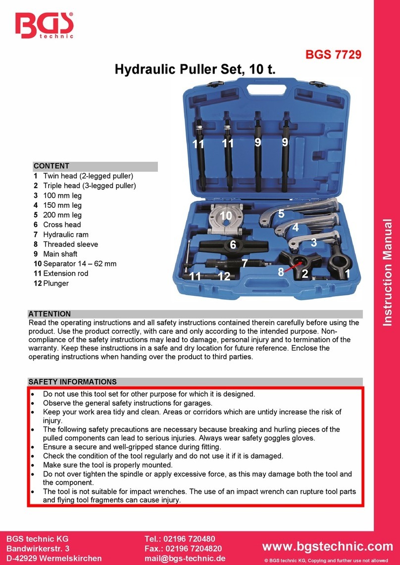 BGS technic 7729 instruction manual