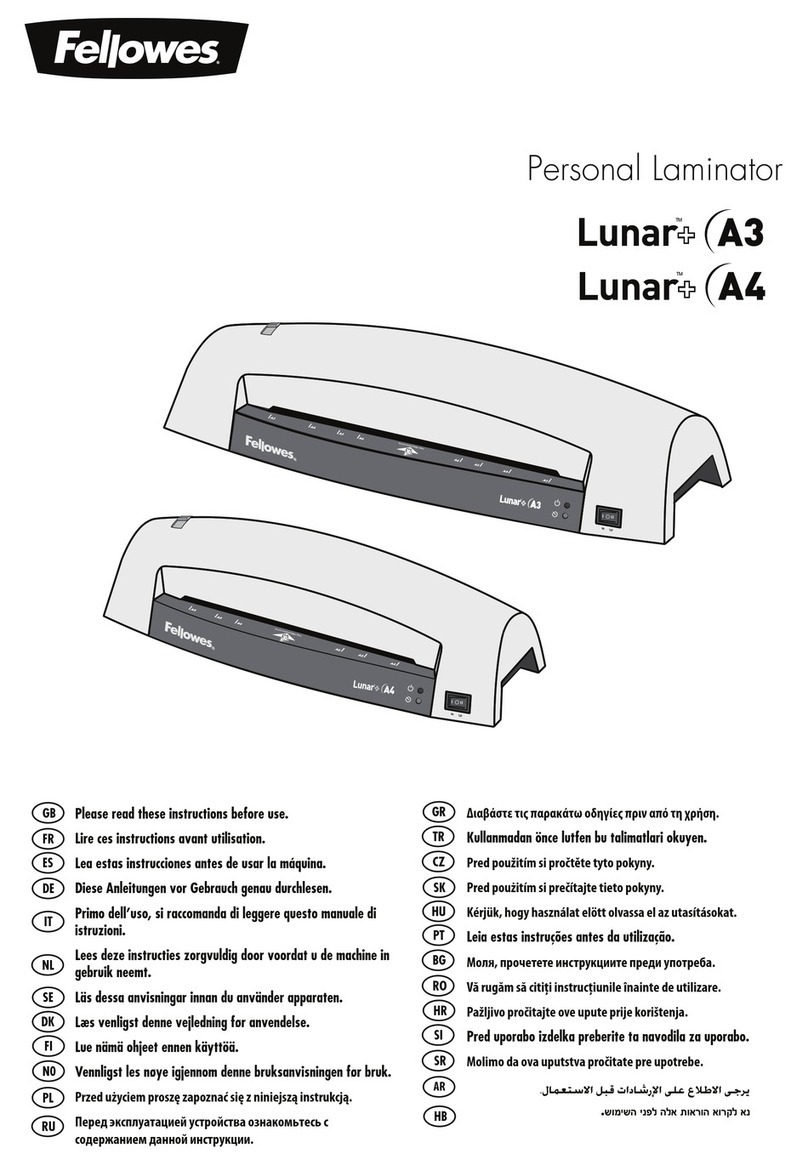 Fellowes Lunar+ A3 manual