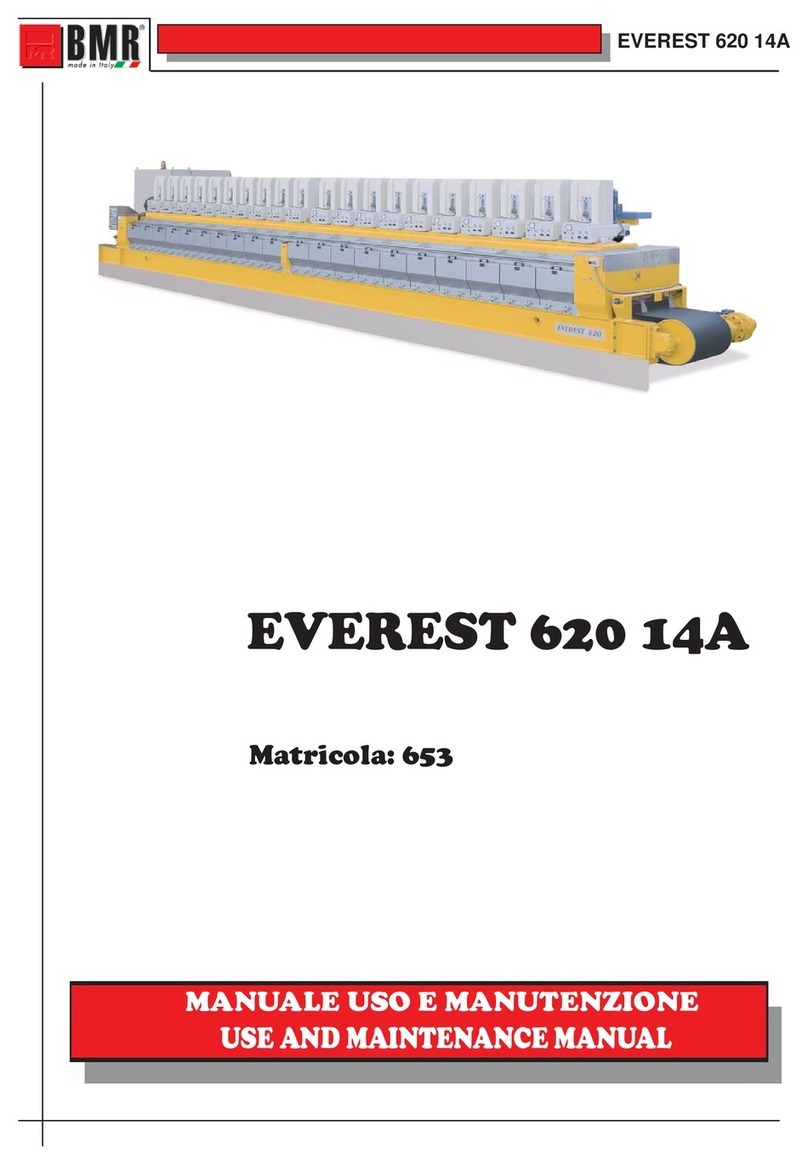 BMR EVEREST 620 14A Use and maintenance manual