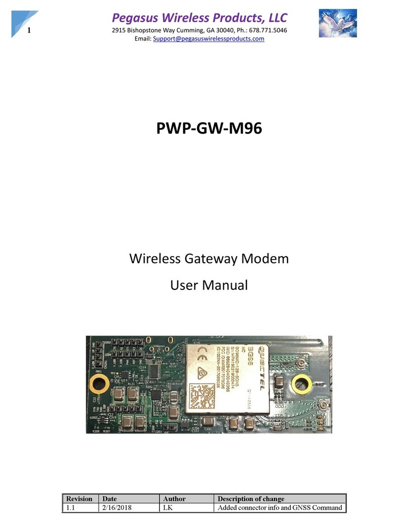 Pegasus PWP-GW-M96 user manual