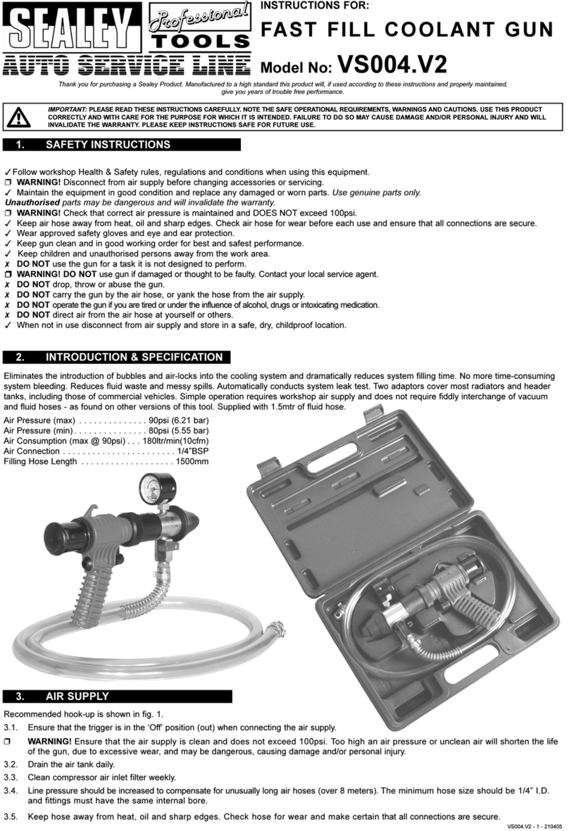 Sealey AUTO SERVICE VS004.V2 User manual