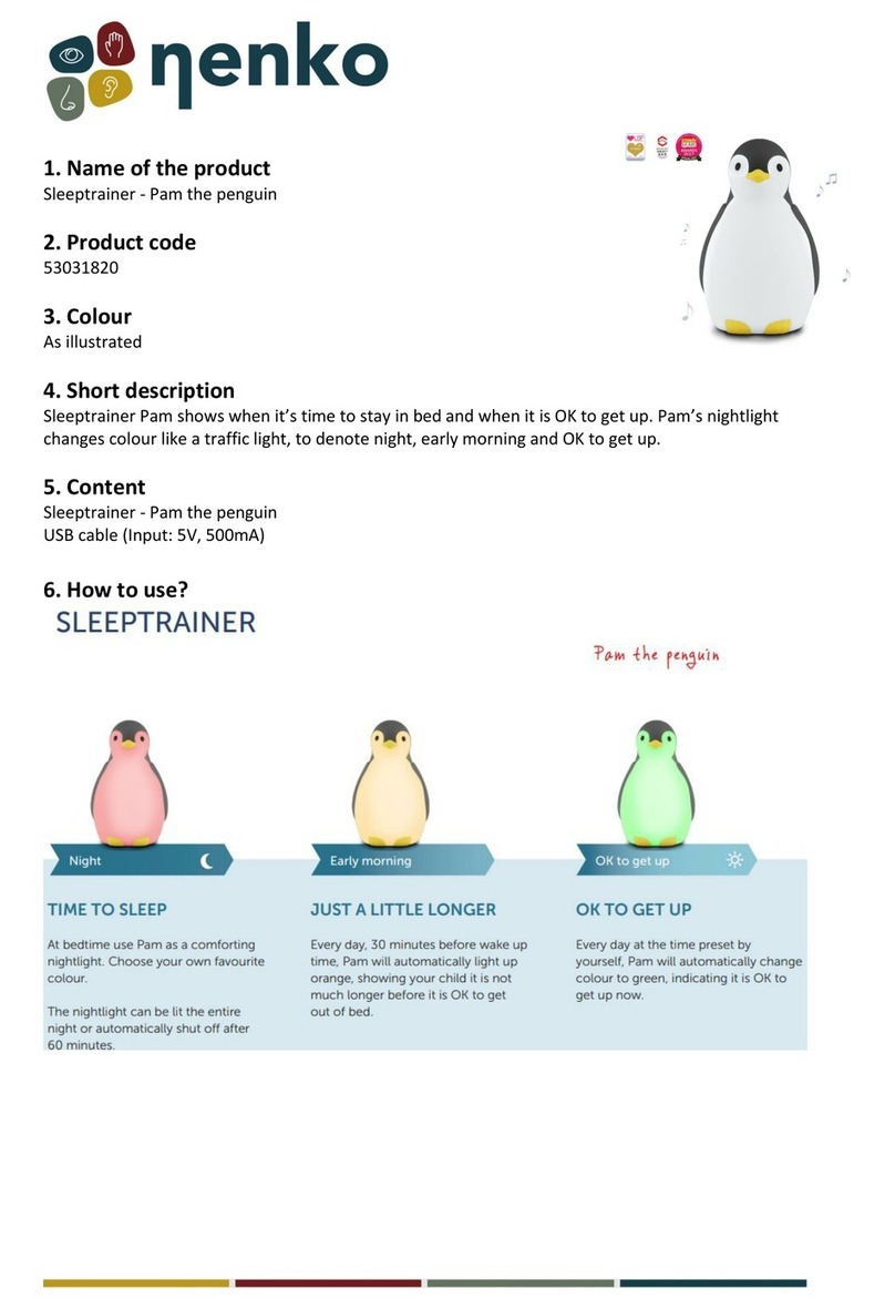 NENKO Sleeptrainer Palm the penguin manual