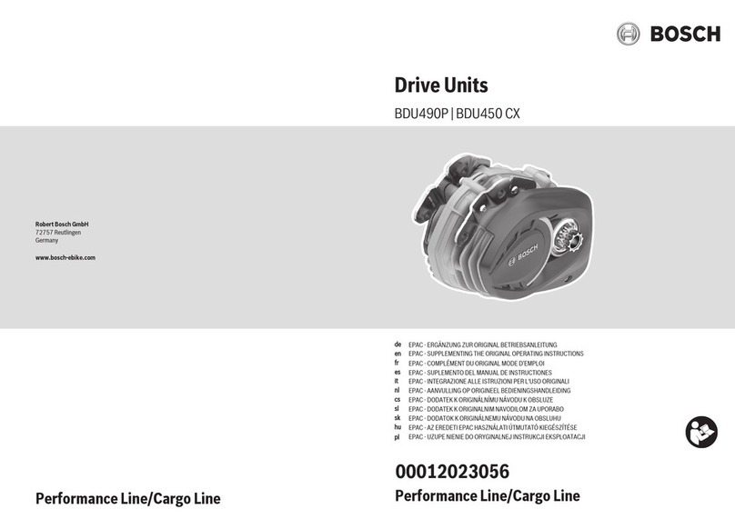 Bosch BDU490P User manual