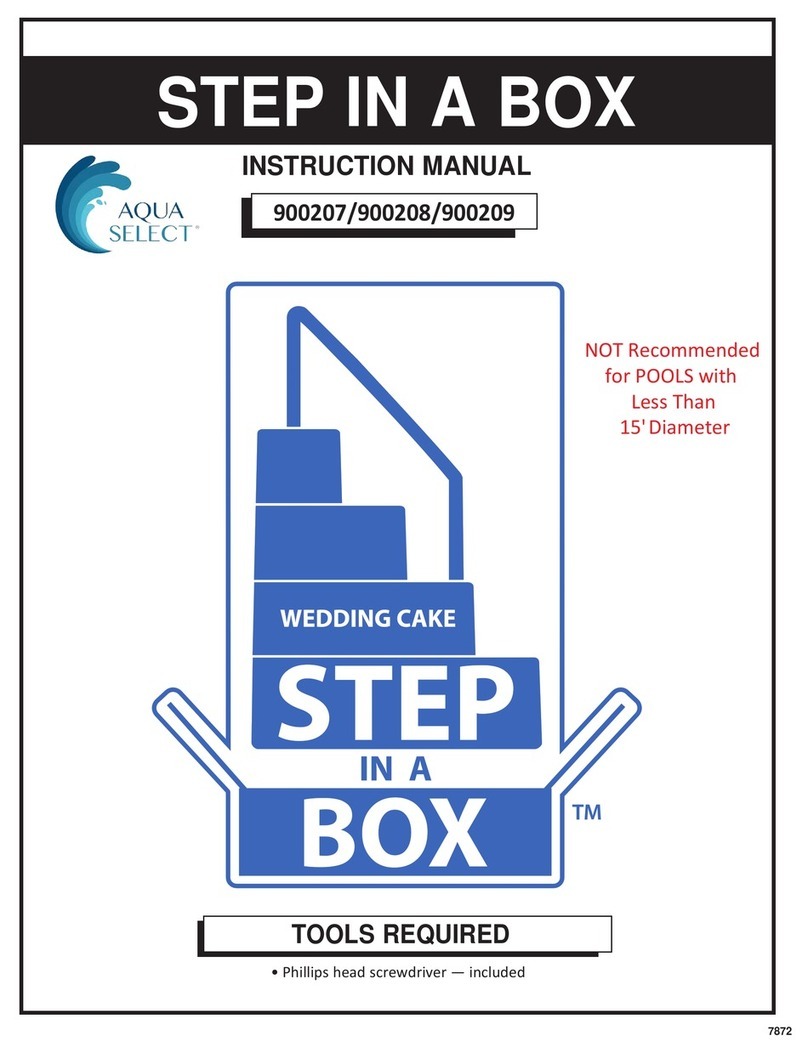 Aqua Select WEDDING CAKE STEP IN A BOX 900207 instruction manual