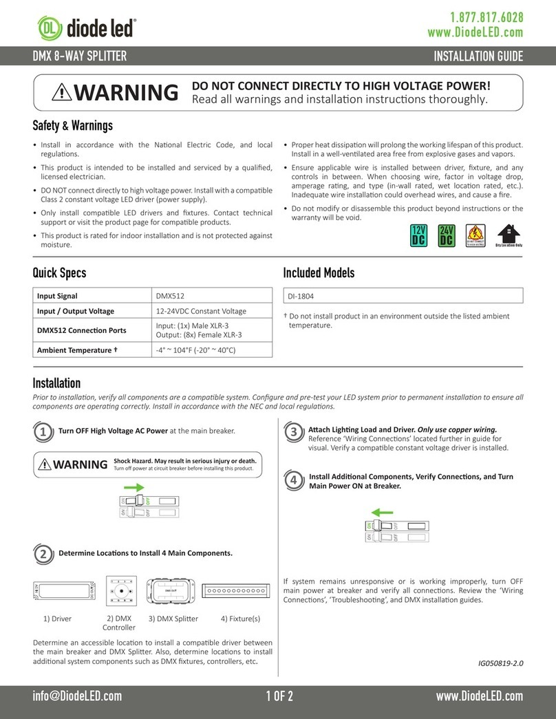 DIODE LED DI-1804 installation guide