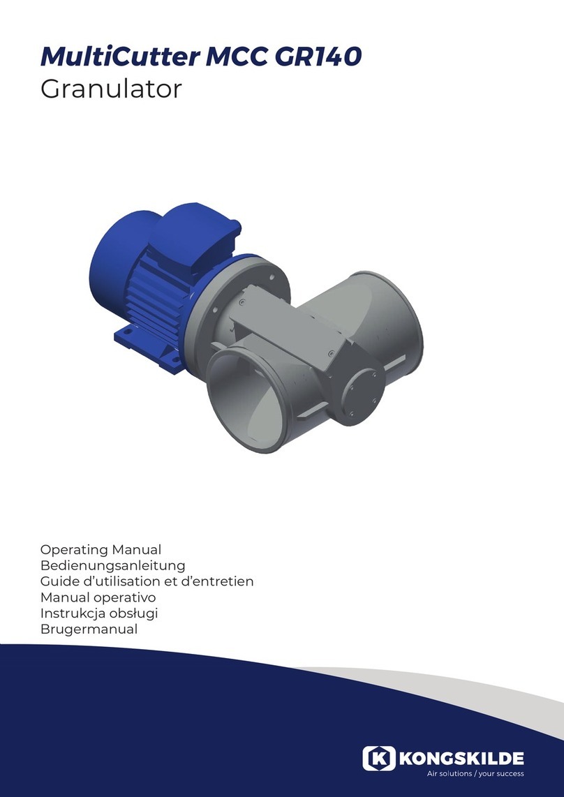 Kongskilde MultiCutter MCC GR140 User manual