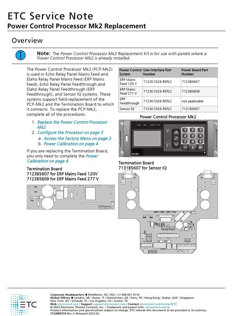 ETC Response Mk2 One-Port Service note