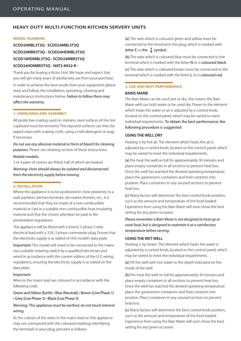 Victor SCDD20MBL3T3Q User manual