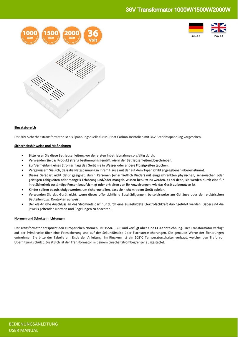 Mi-Heat Heizsysteme EP-1000-36-2.FC manual