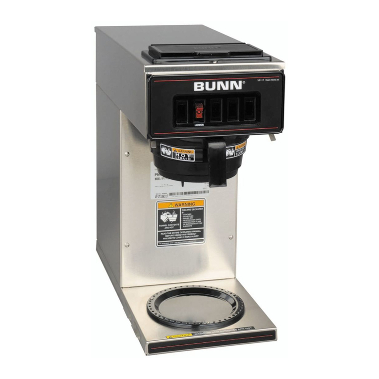 Bunn VP17 Series User manual