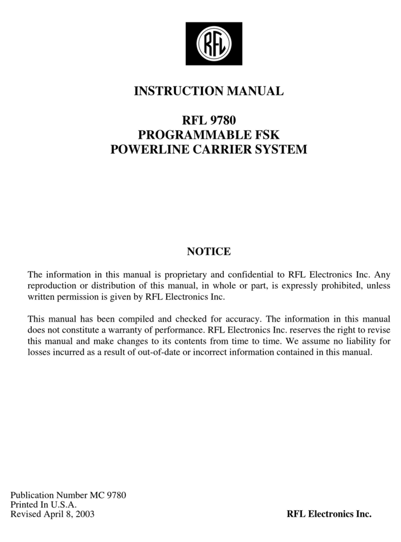 RFL Electronics 9780 instruction manual