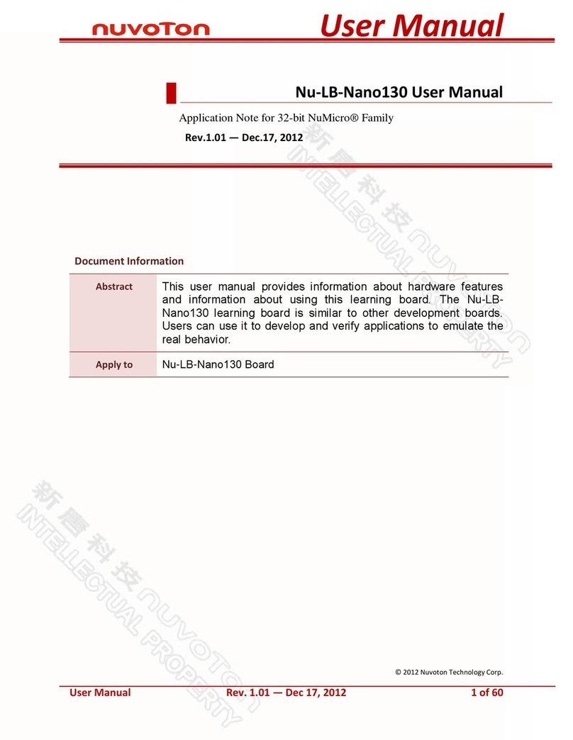 Nuvoton NuMicro Nu-LB-Nano130 user manual
