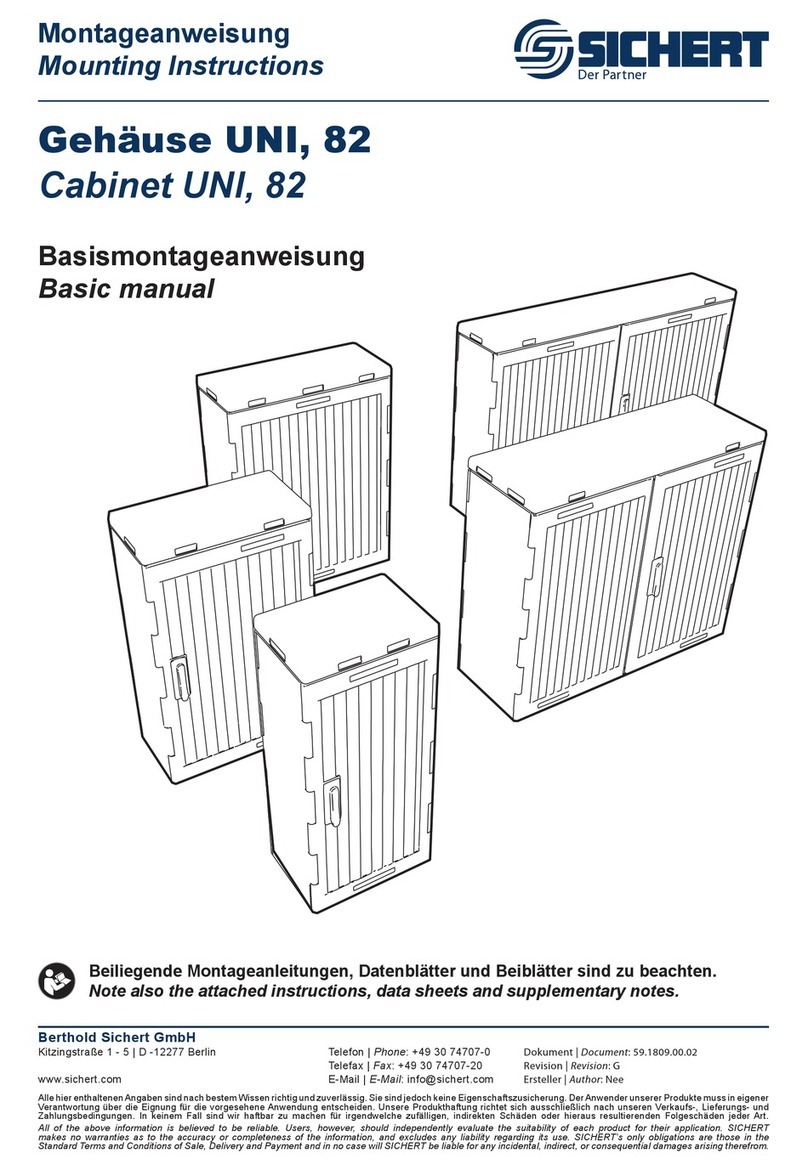 Sichert UNI 82 Mounting instructions