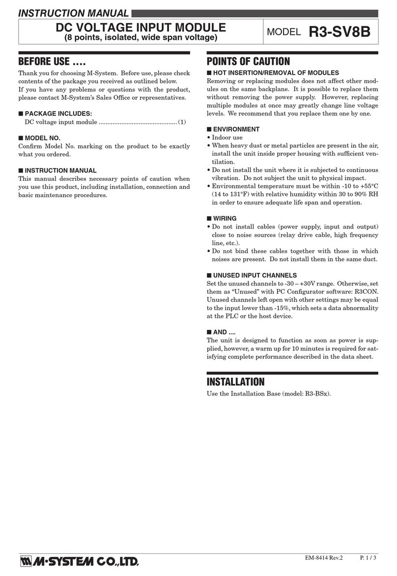 M-system R3-SV8B User manual