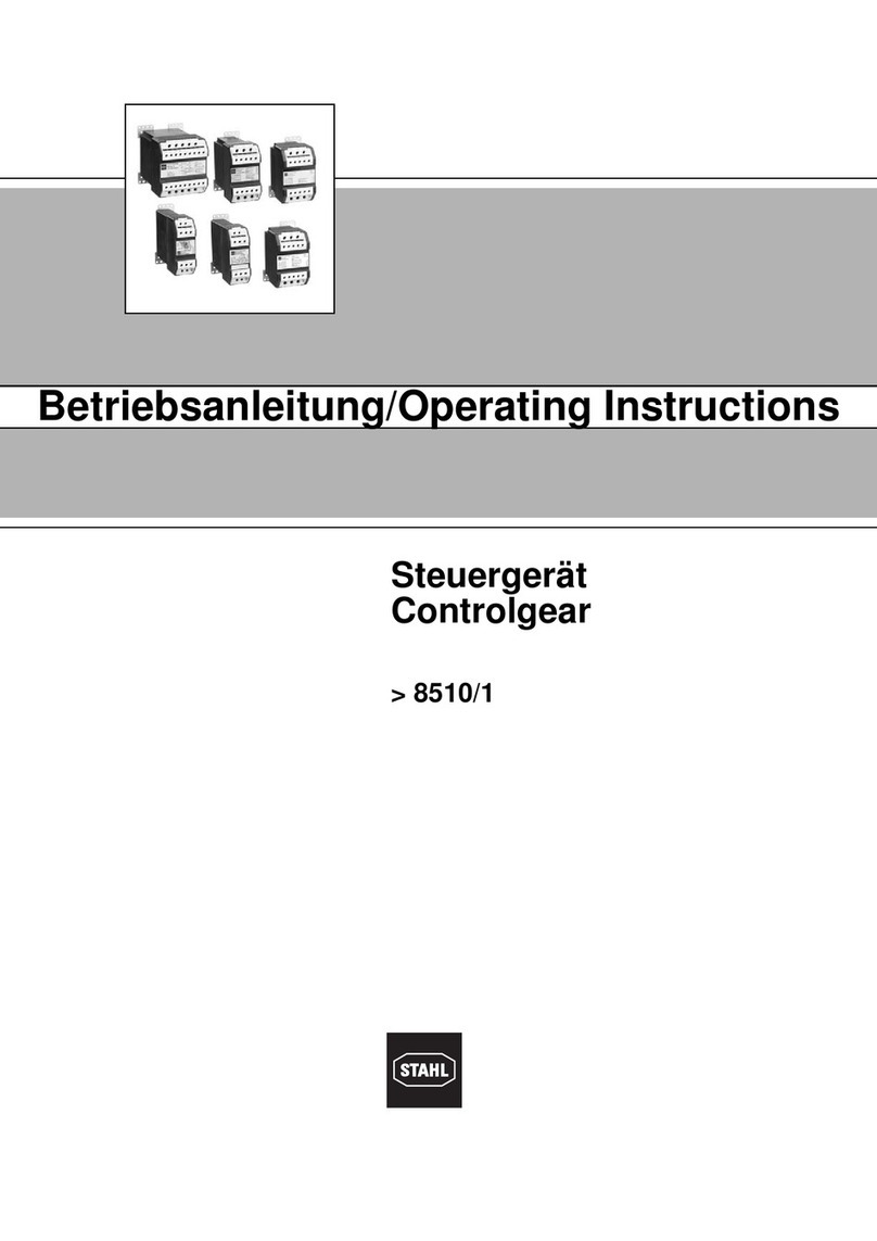 Stahl 8510 operating instructions