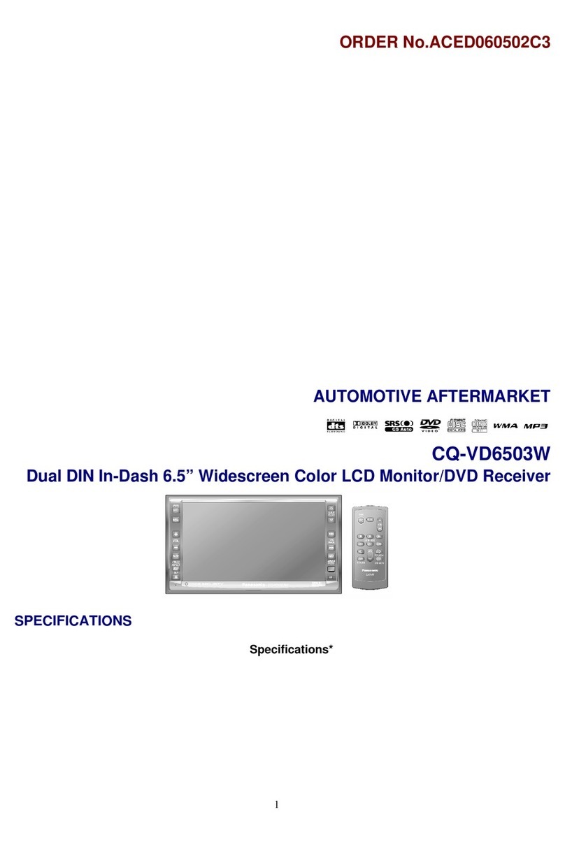 Panasonic CQ-VD6503W User manual