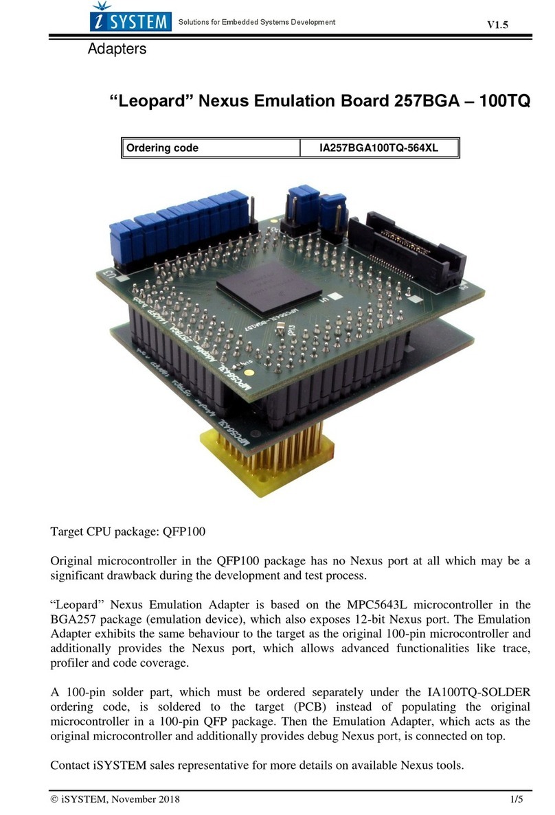 iSystem Leopard User manual