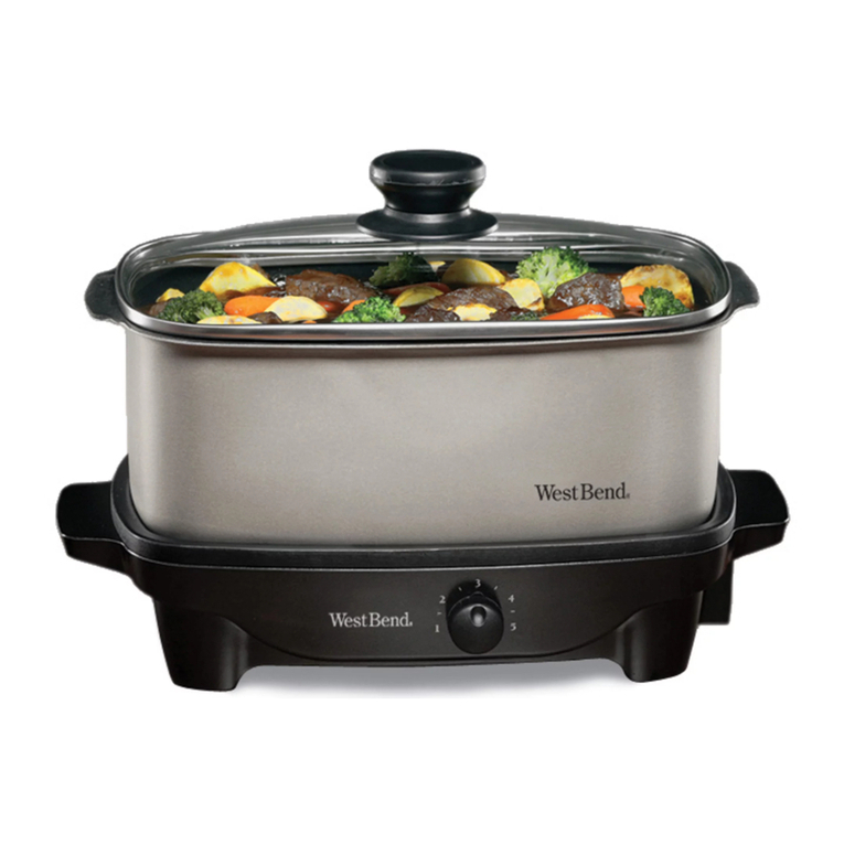 West Bend 5 QT user manual