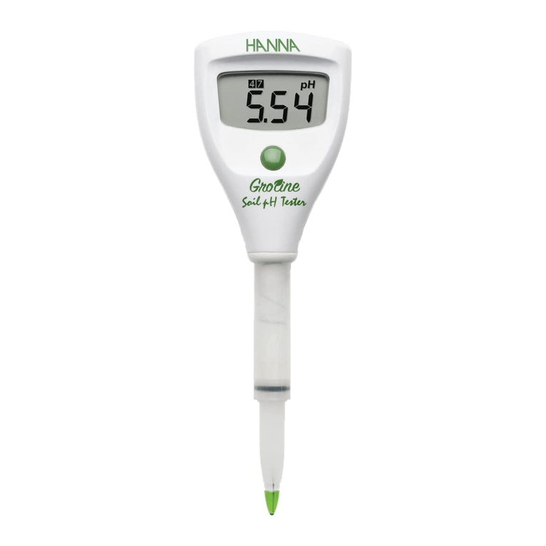 Hanna Instruments Groline HI981030 User manual