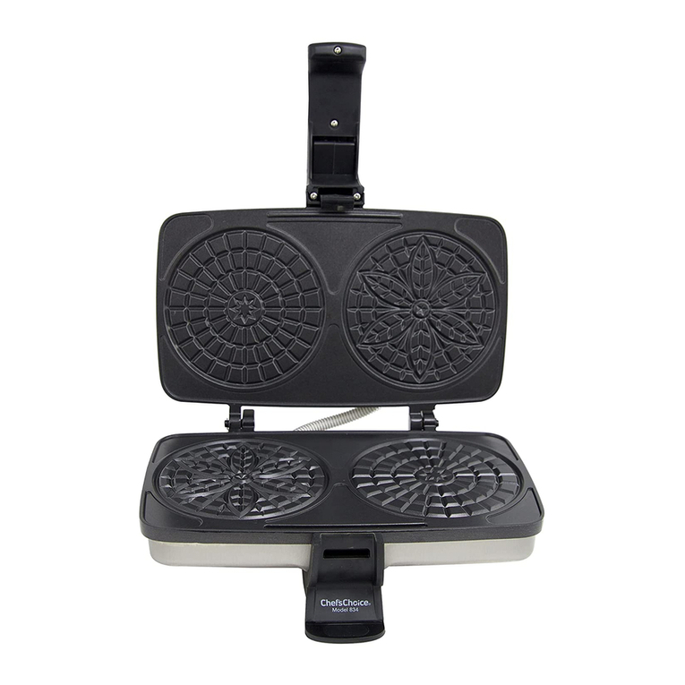 Chef's Choice PizzellePro Toscano 834 User manual