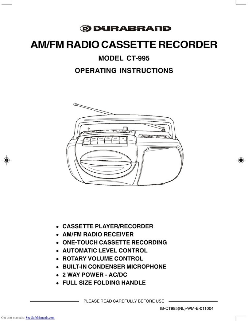 Durabrand CT-995 operating instructions