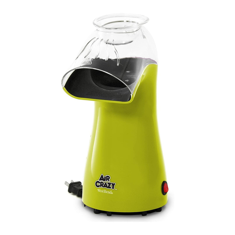 West Bend Air Crazy Hot Air User manual