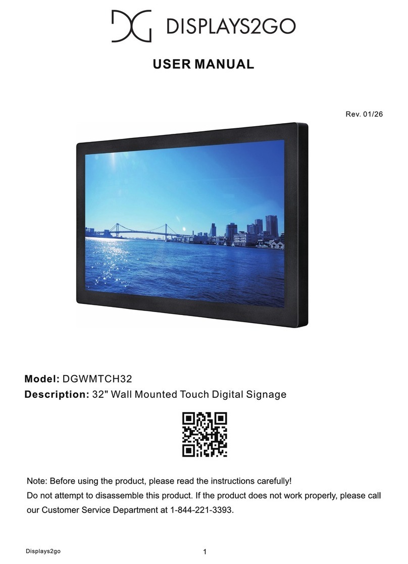 Displays2go DGWMTCH32 user manual