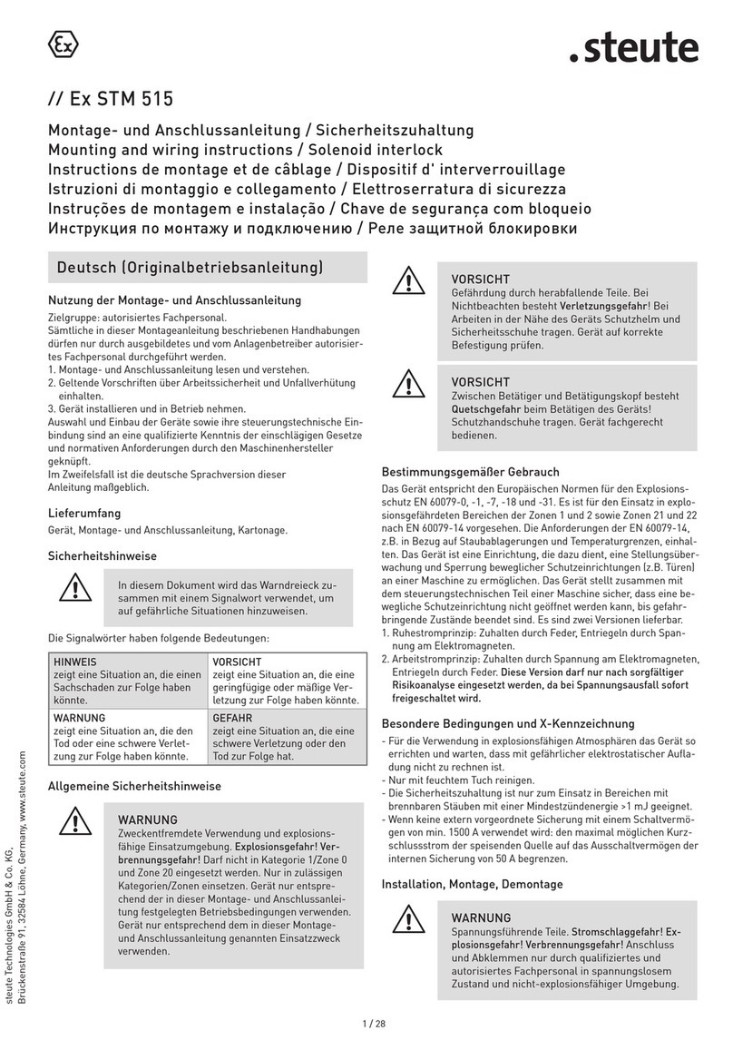 steute EX STM 515 Programming manual steute EX STM 515 Programming manual
