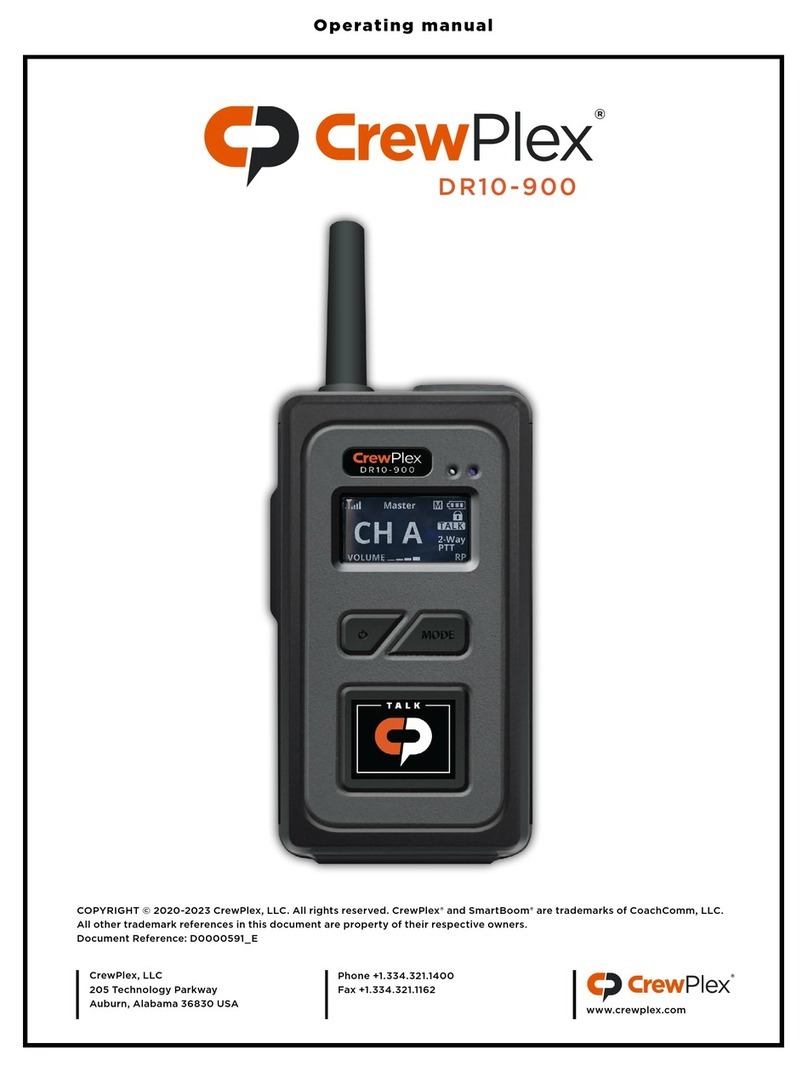 CrewPlex DR10-900 operating manual