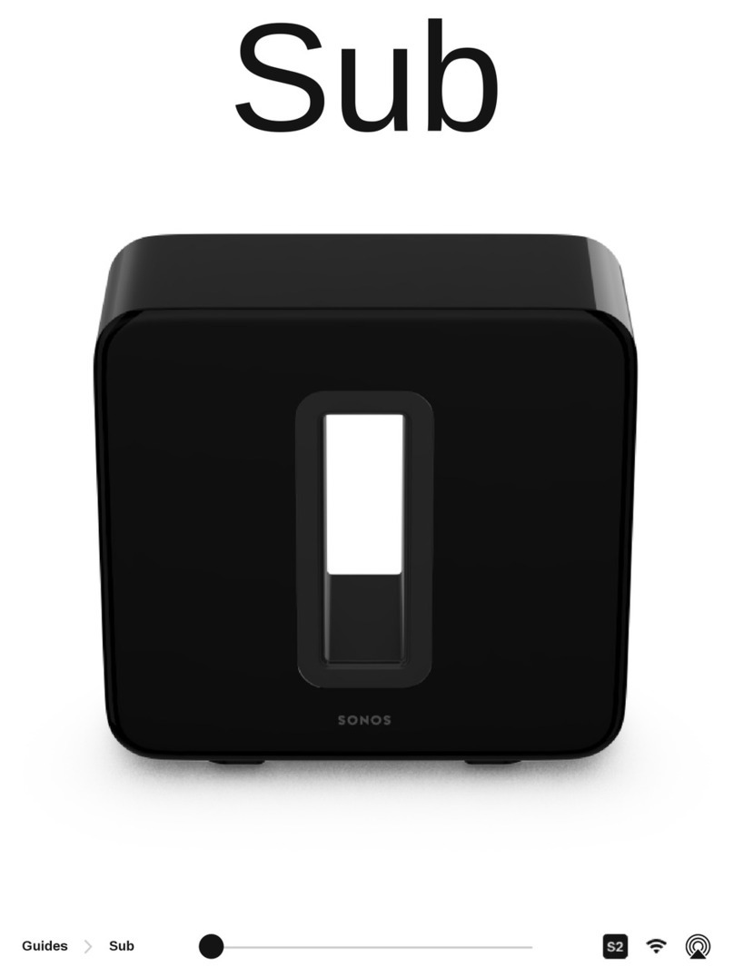 Sonos SUB User manual