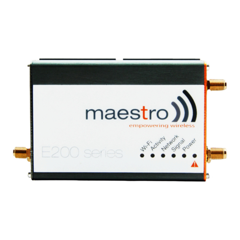 Maestro e200 series quick start guide