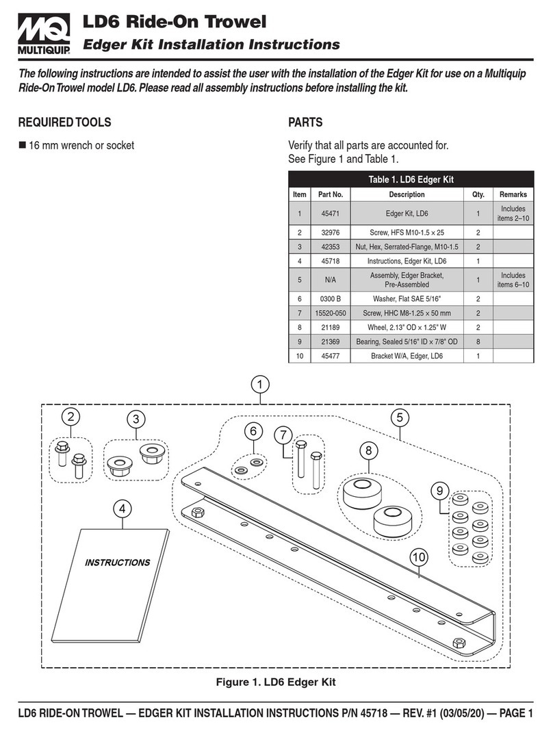 MULTIQUIP LD6 installation instructions