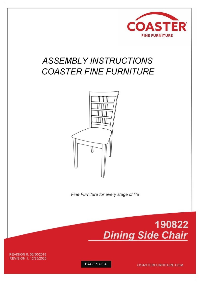 Coaster 190822 Assembly instructions