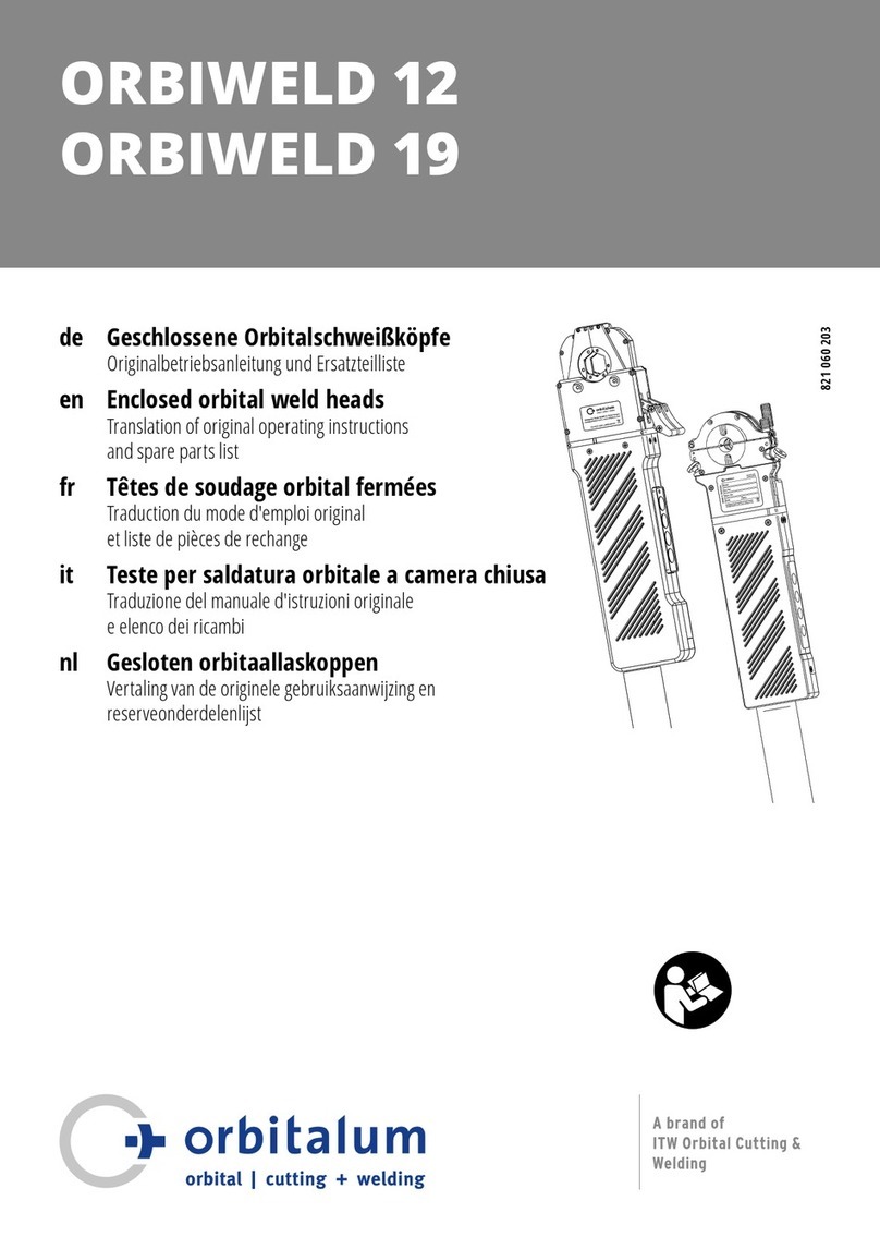 ITW Orbitalum ORBIWELD 12 Translation of original operating instructions
