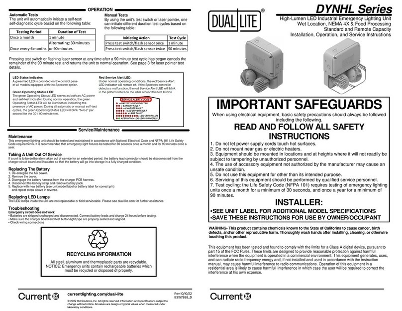 Current DualLite DYNHL Series Manual