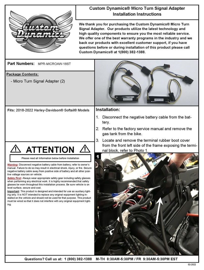 Custom Dynamics MPR-MICROAW-18ST User manual