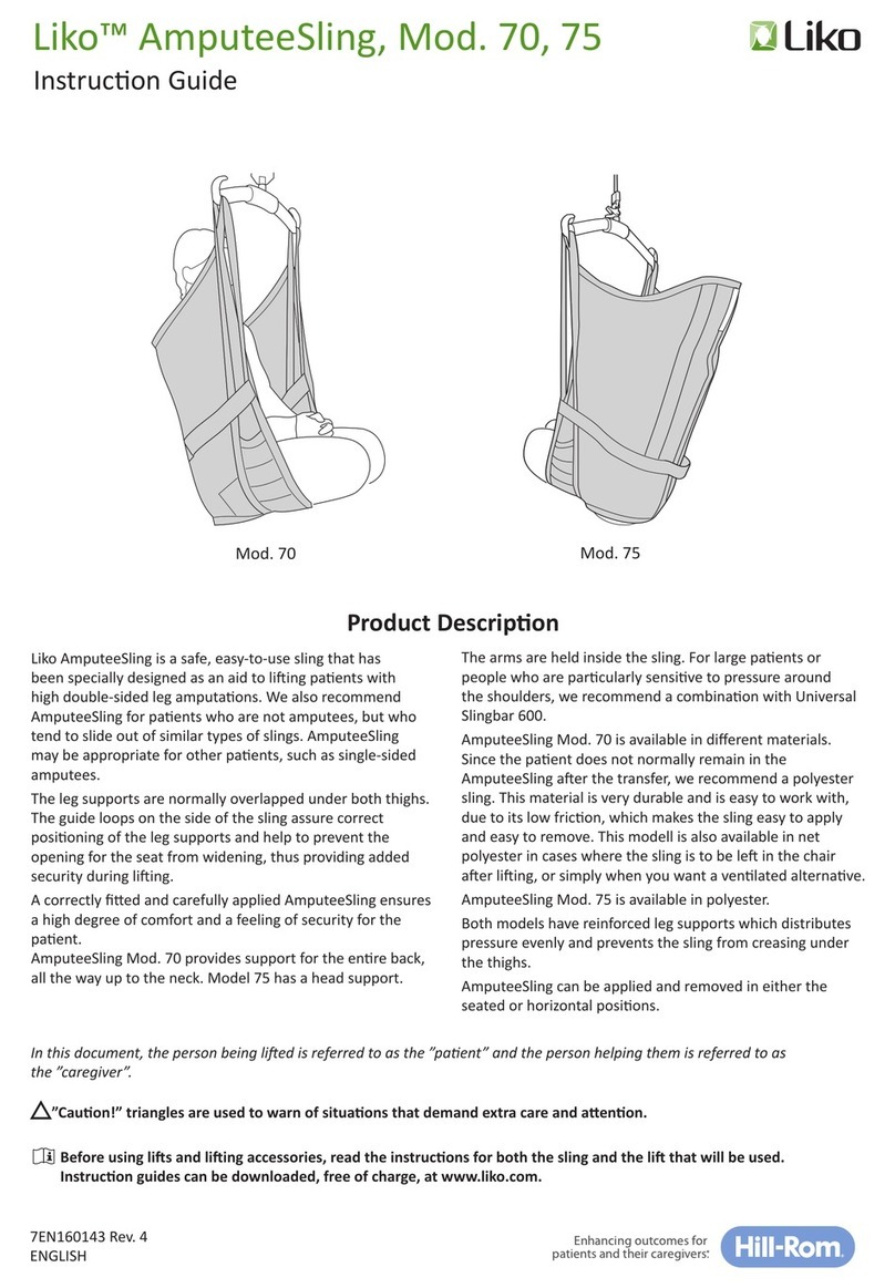 Hillrom Liko AmputeeSling 70 Instruction guide Hillrom Liko AmputeeSling 70 Instruction guide