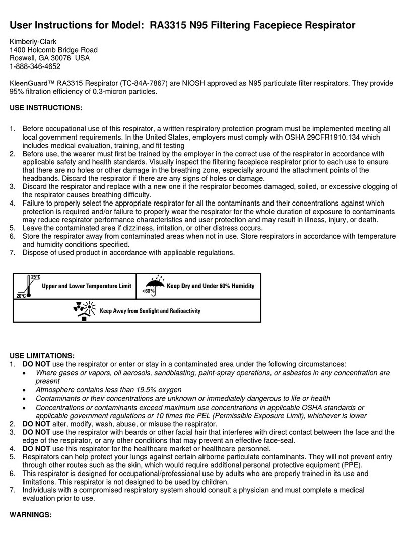 Kimberly-Clark KleenGuard RA3315 User instructions