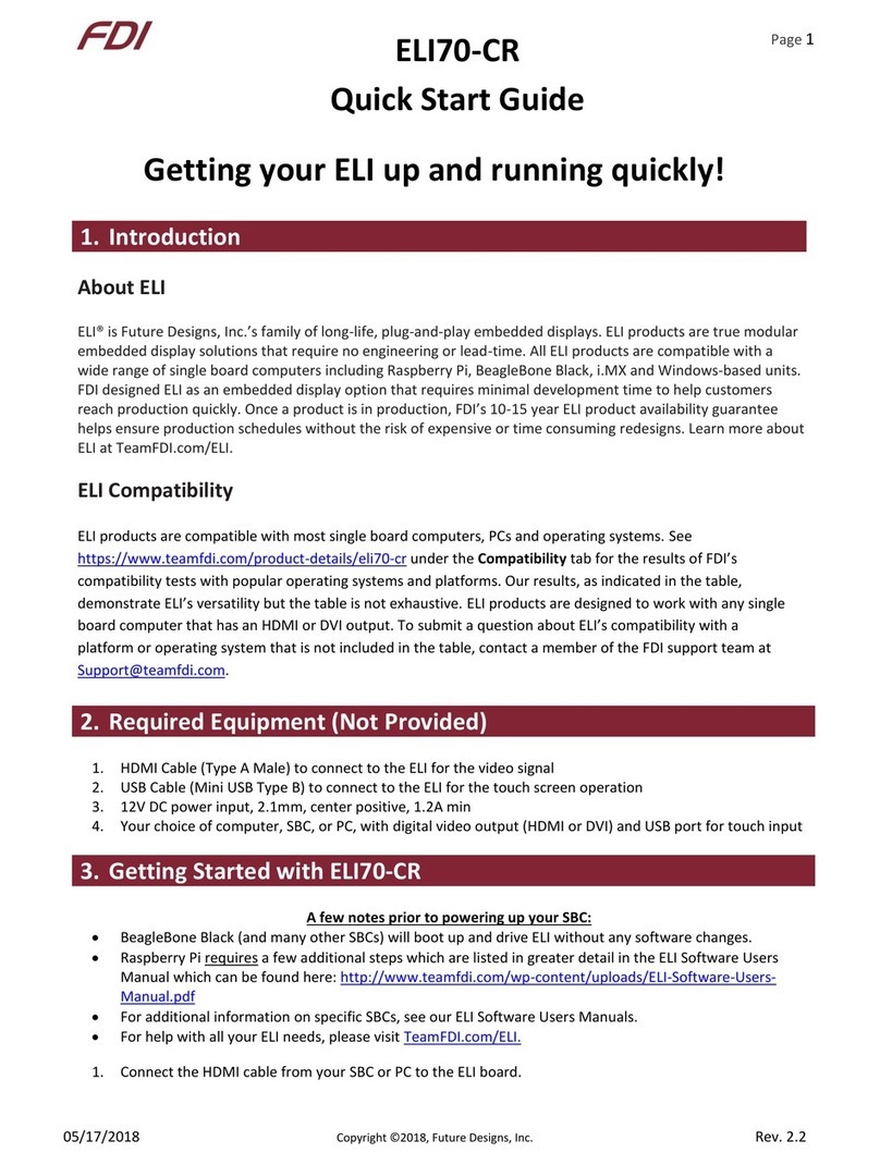 FDI ELI70-CR User manual
