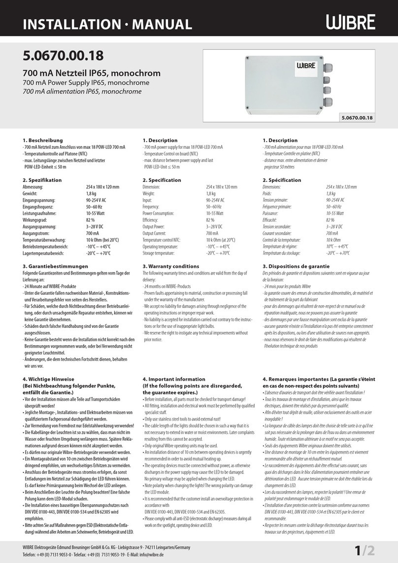 Wibre 5.0670.00.18 User manual