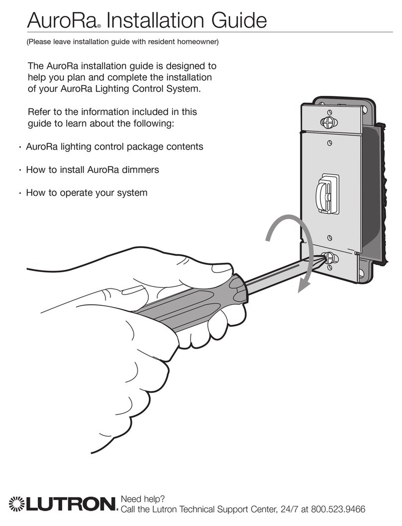 Lutron Electronics AuroRa User manual